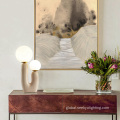 Nordic Pink Table Lamp Cactus Shaped Pink Resin Glass Ball Table Lamp Factory